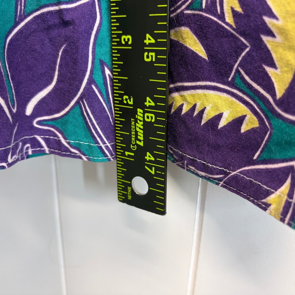 Vintage California Girl Dorothy Samuel 80s Tropical Dress Women Size 14 Cottage - Picture 6 of 10